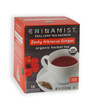 China Mist - HOT Tea - Zesty Hibiscus Ginger