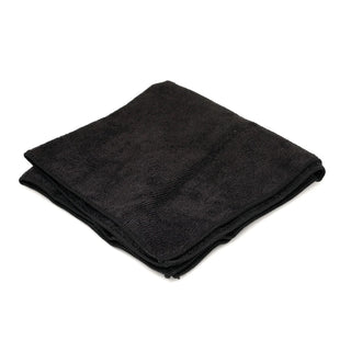 MICROFIBER BLACK CLOTH TOWEL 16" X 16"